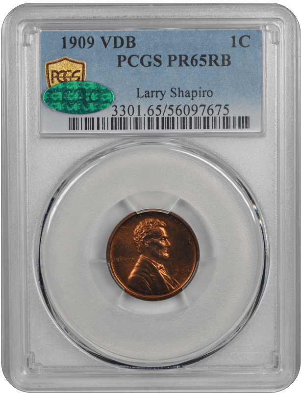 1909 VDB Lincoln PCGS CAC RB 65
