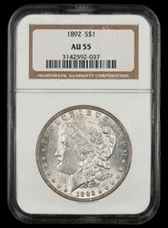 1892 $1 NGC AU-55