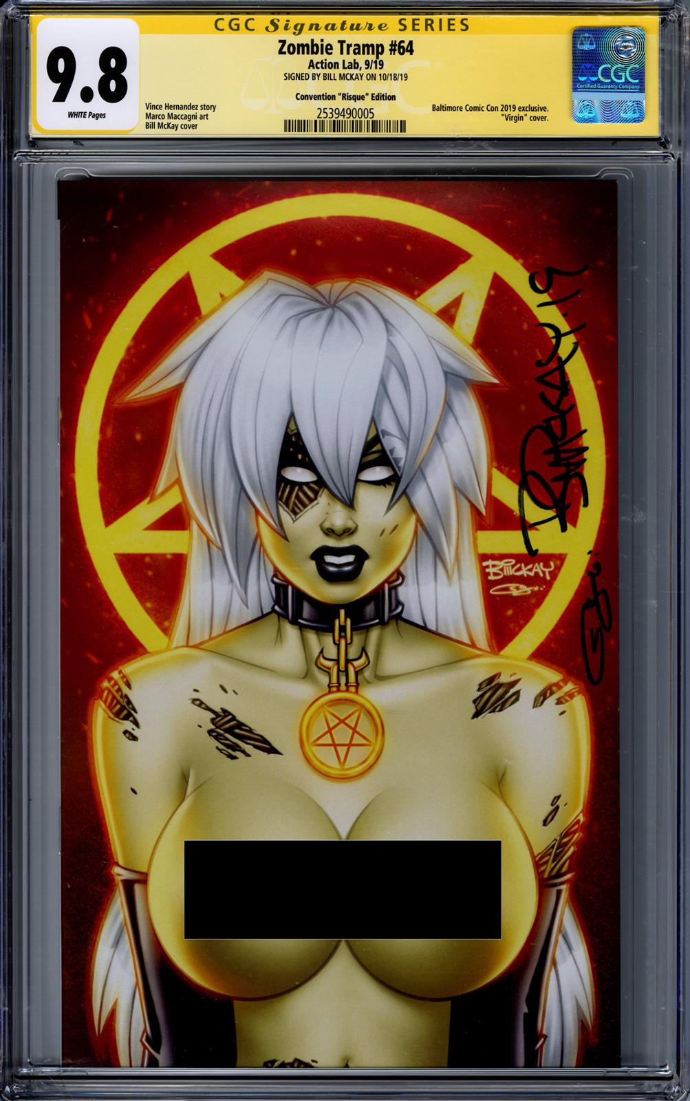 Zombie Tramp #64 CGC Signature Series 9.8 (Action Lab, 2019) Signed by Bill McKay 