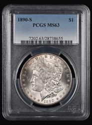 1890-S $1 PCGS MS 63