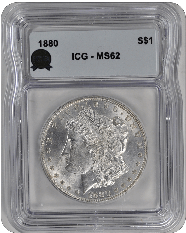 1880  Morgan ICG MS 62