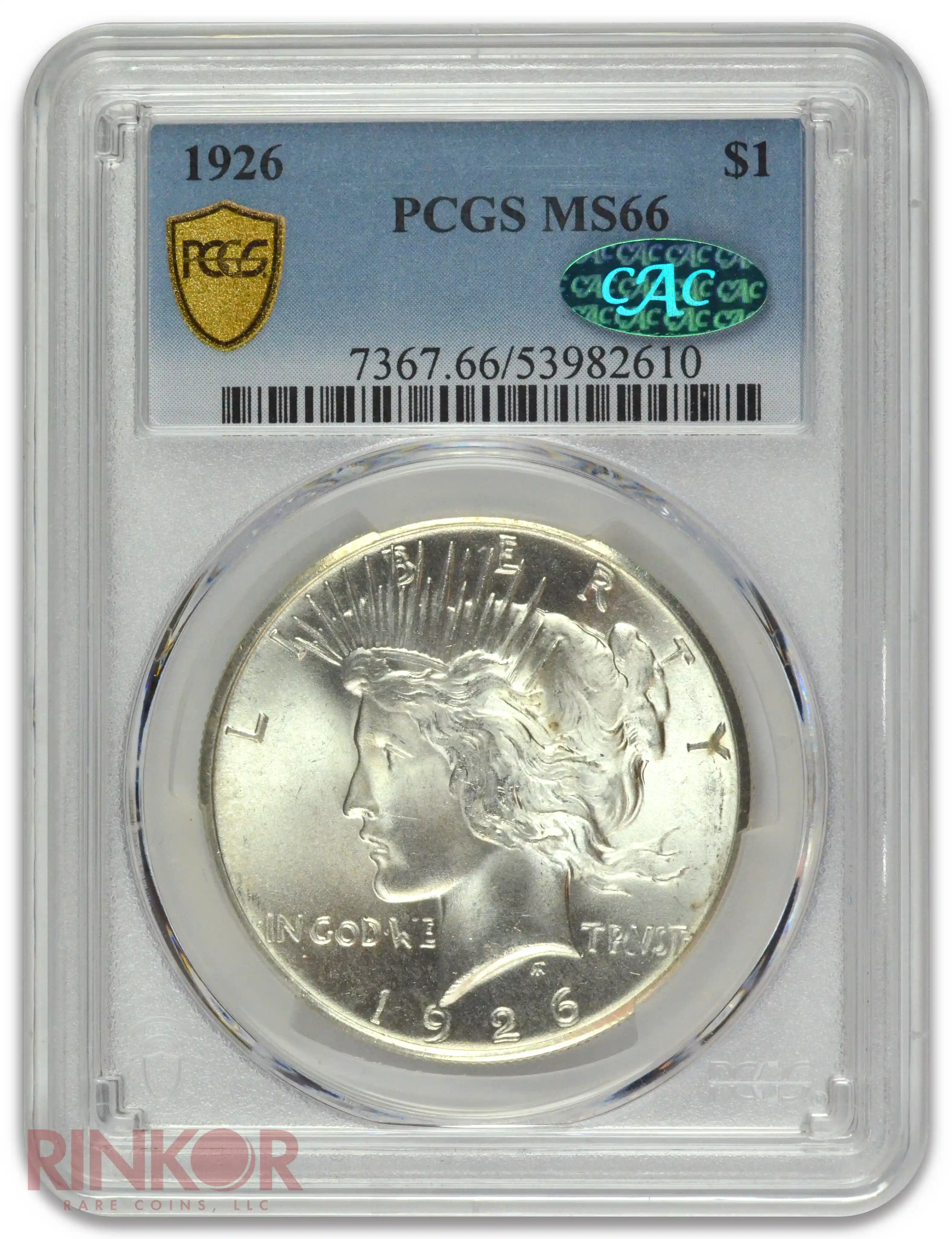 1926 $1 Peace Dollar PCGS