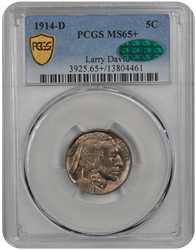 1914-D Buffalo PCGS CAC MS 65