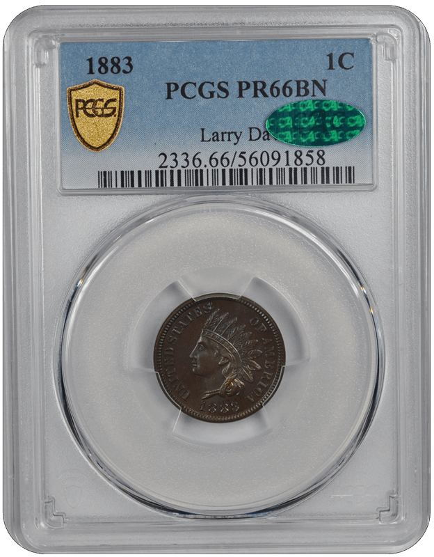 1883 Indian Head PCGS CAC BN 66