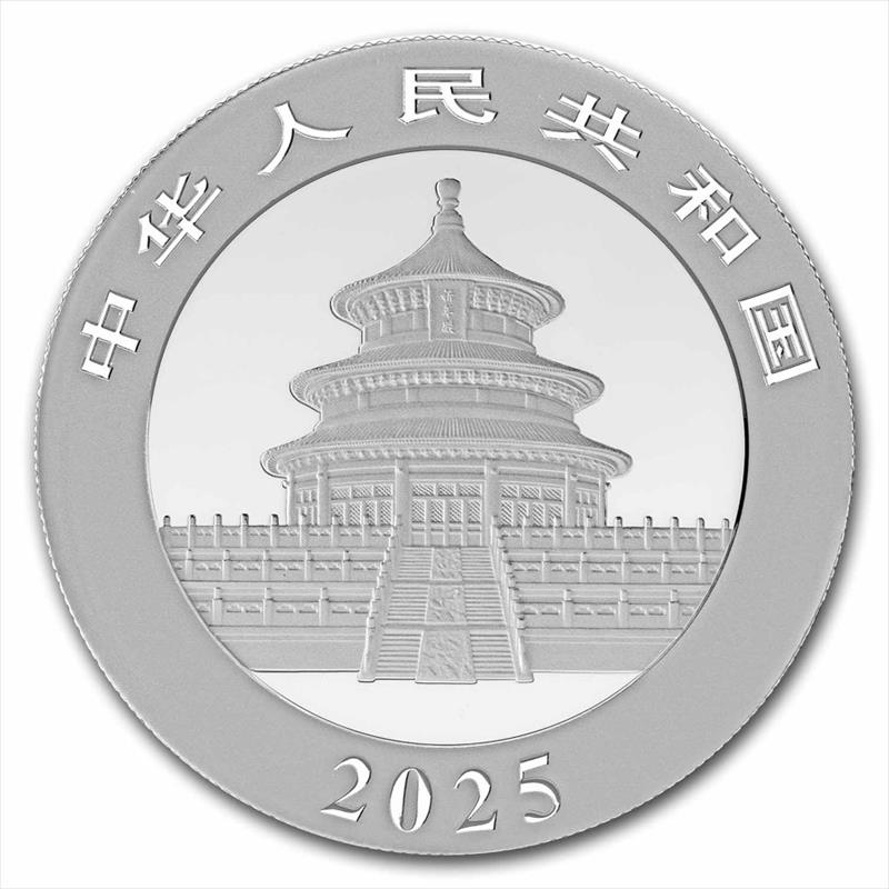 2025 10 Yaun 30 Gram Chinese Silver Panda, BU