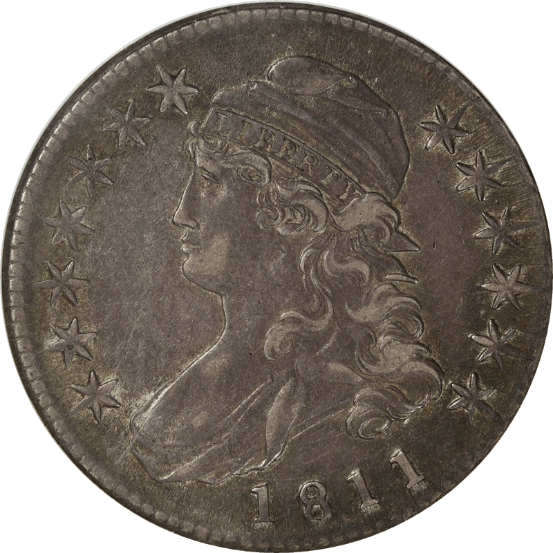 1811 Capped Bust Half Dollar 50c, NGC XF-45 CAC - Nice Original Coin