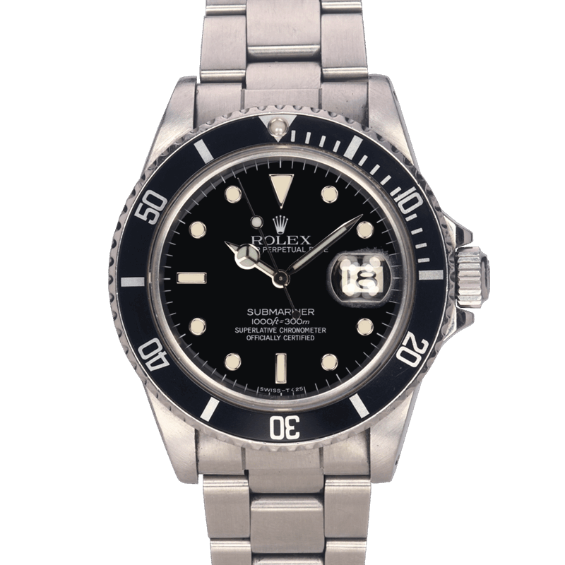 Rolex 40mm Submariner 16800 Watch and Papers (1984) 