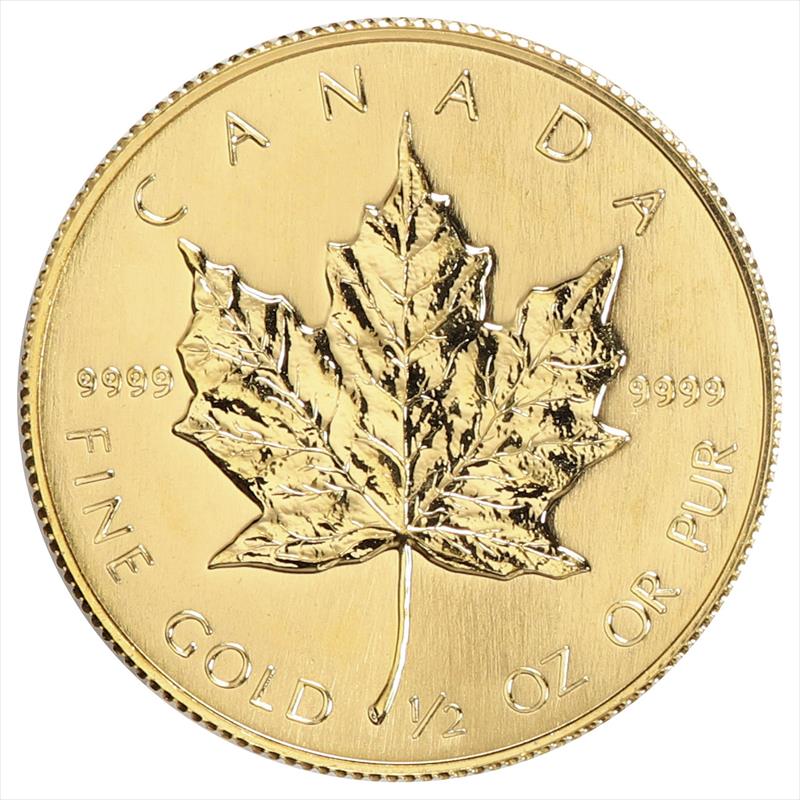1/2oz Gold Canadian Maple Leaf -Assorted Dates- 