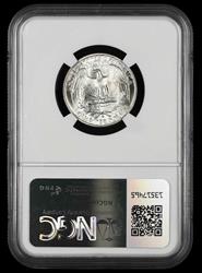 1964 D Washington Quarter Type C Reverse FS-901 Bill Fivaz Signature Label NGC  MS65