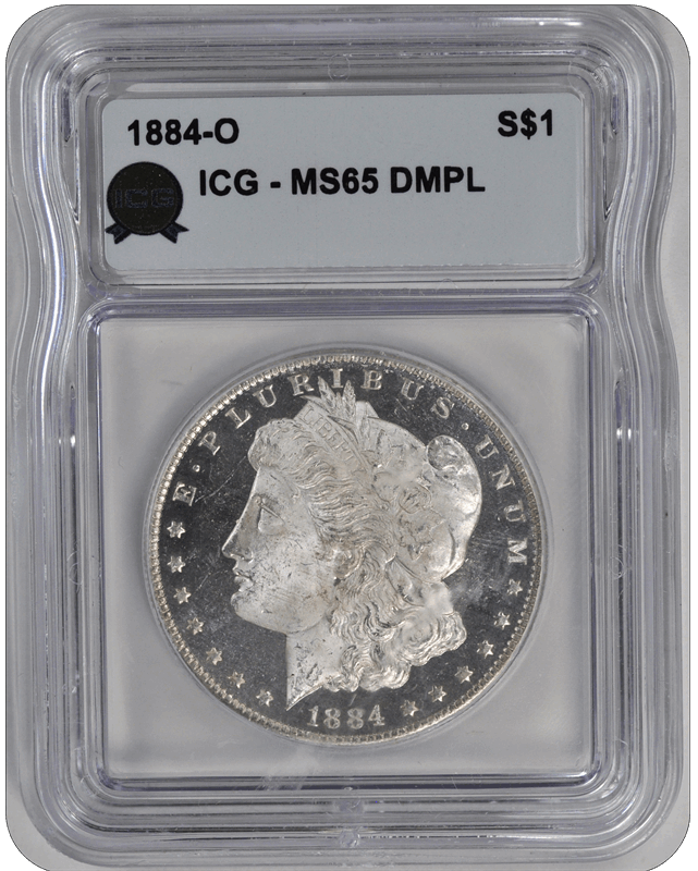 1884-O Morgan ICG  MS 65