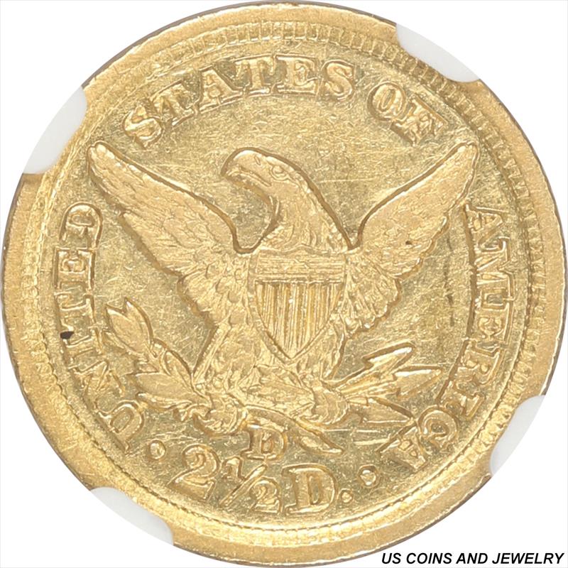 Buy Quarter Eagle Gold Coins 1848 D Liberty 2 12 Gold Quarter Eagle Ngc Au55 Rare Early Branch 5150