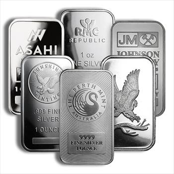 1 oz Silver Bar - Brand Varies (IRA Eligible) image 1