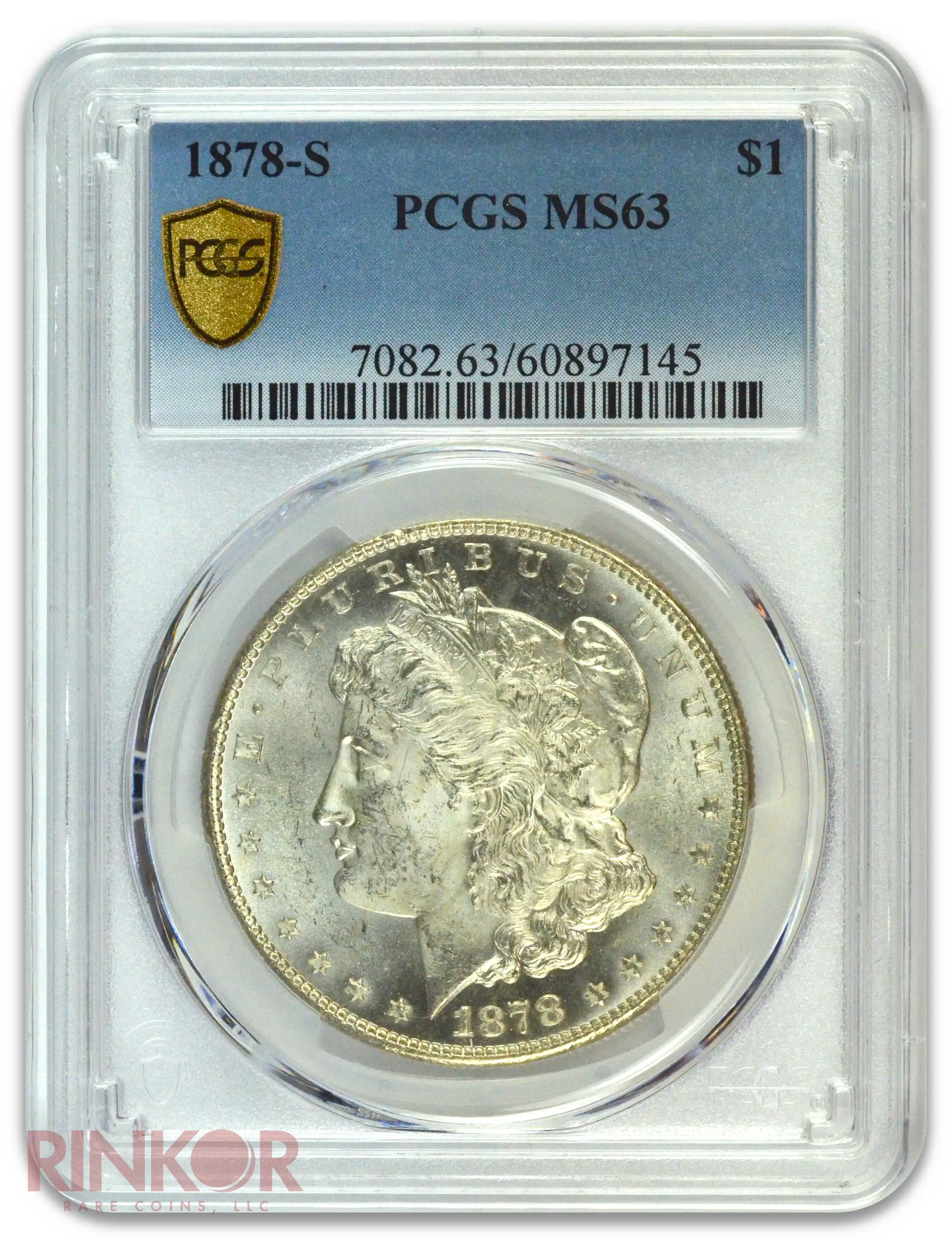1878-S $1 Morgan Dollar PCGS MS 63
