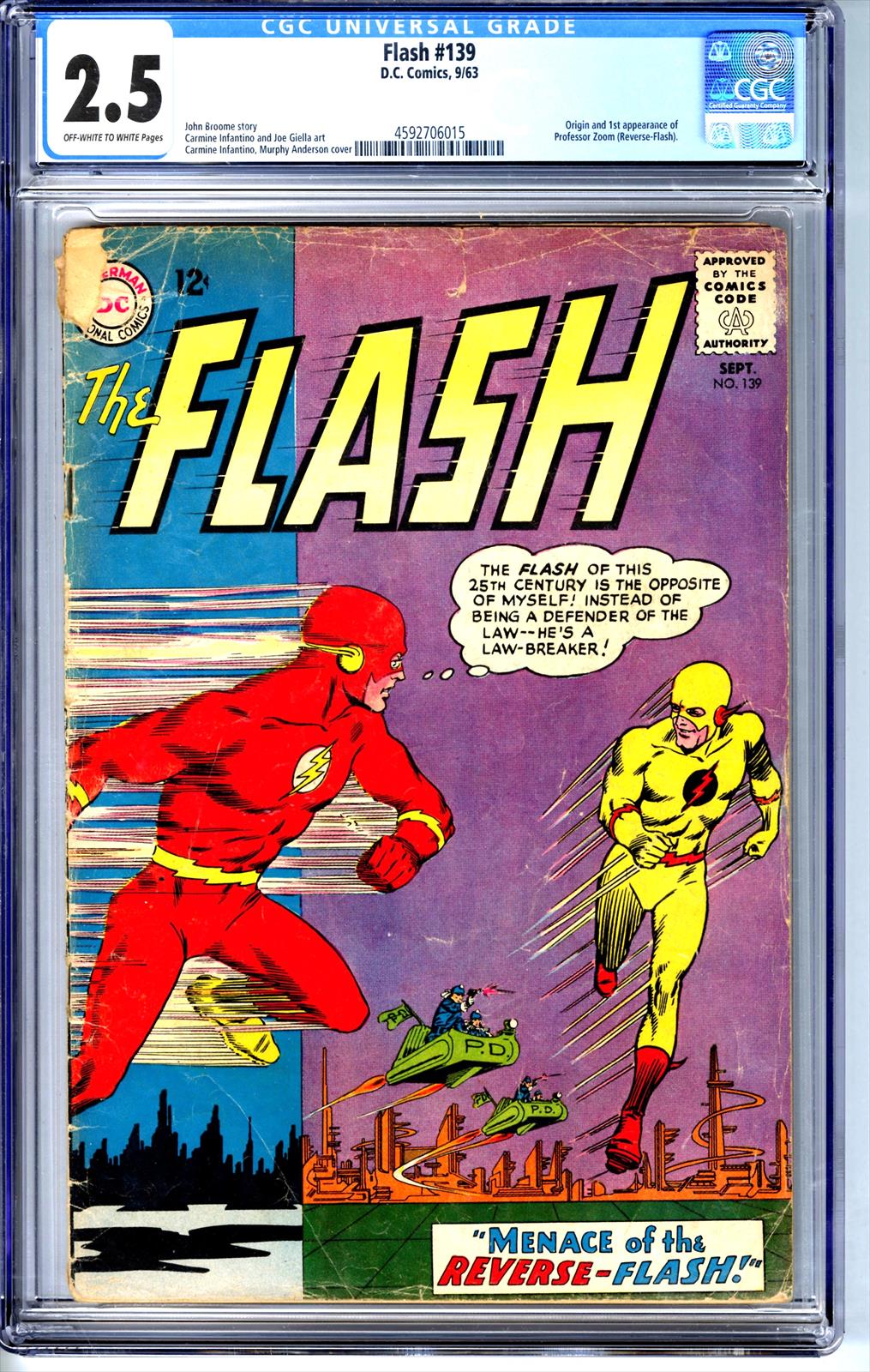 Flash #139 CGC 2.5 2.5