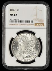 1899 $1 NGC MS 62