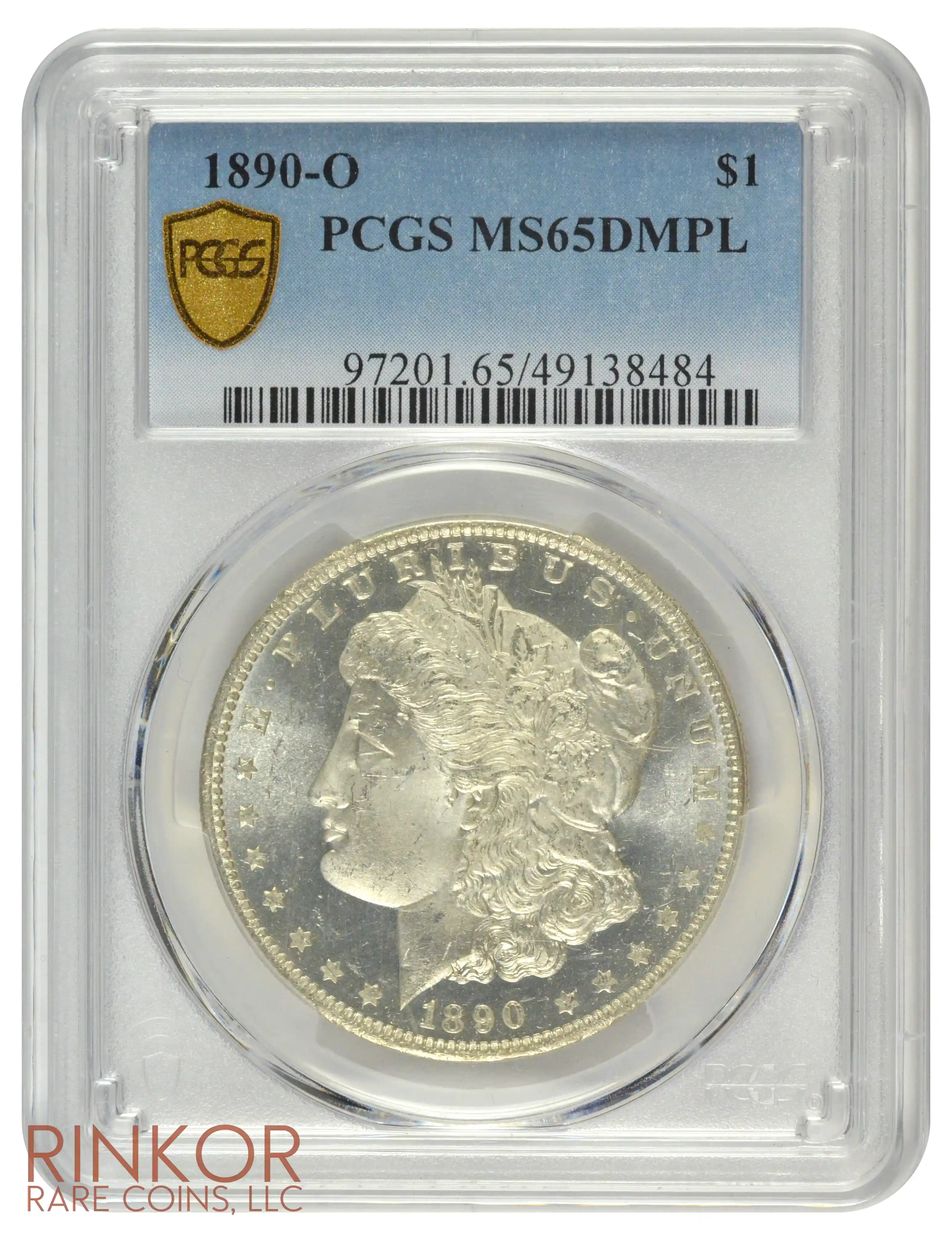 1890-O $1 PCGS MS 65 DMPL