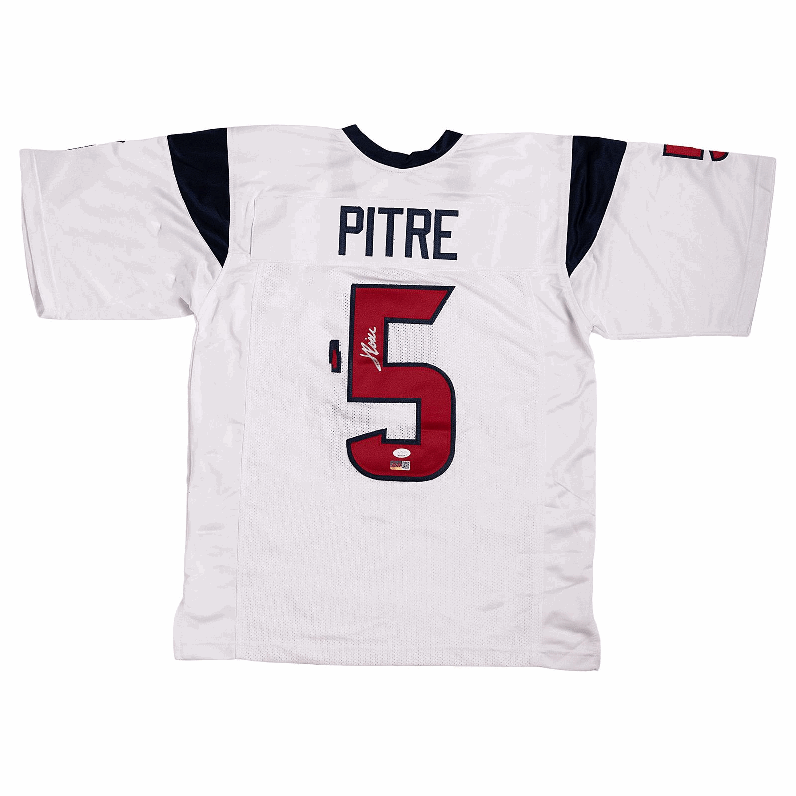 PITRE TEXANS JERSEY SIGNED JSA 