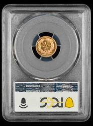 1876 $1 Gold PCGS MS62PL