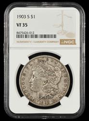 1903 S $1 NGC VF35