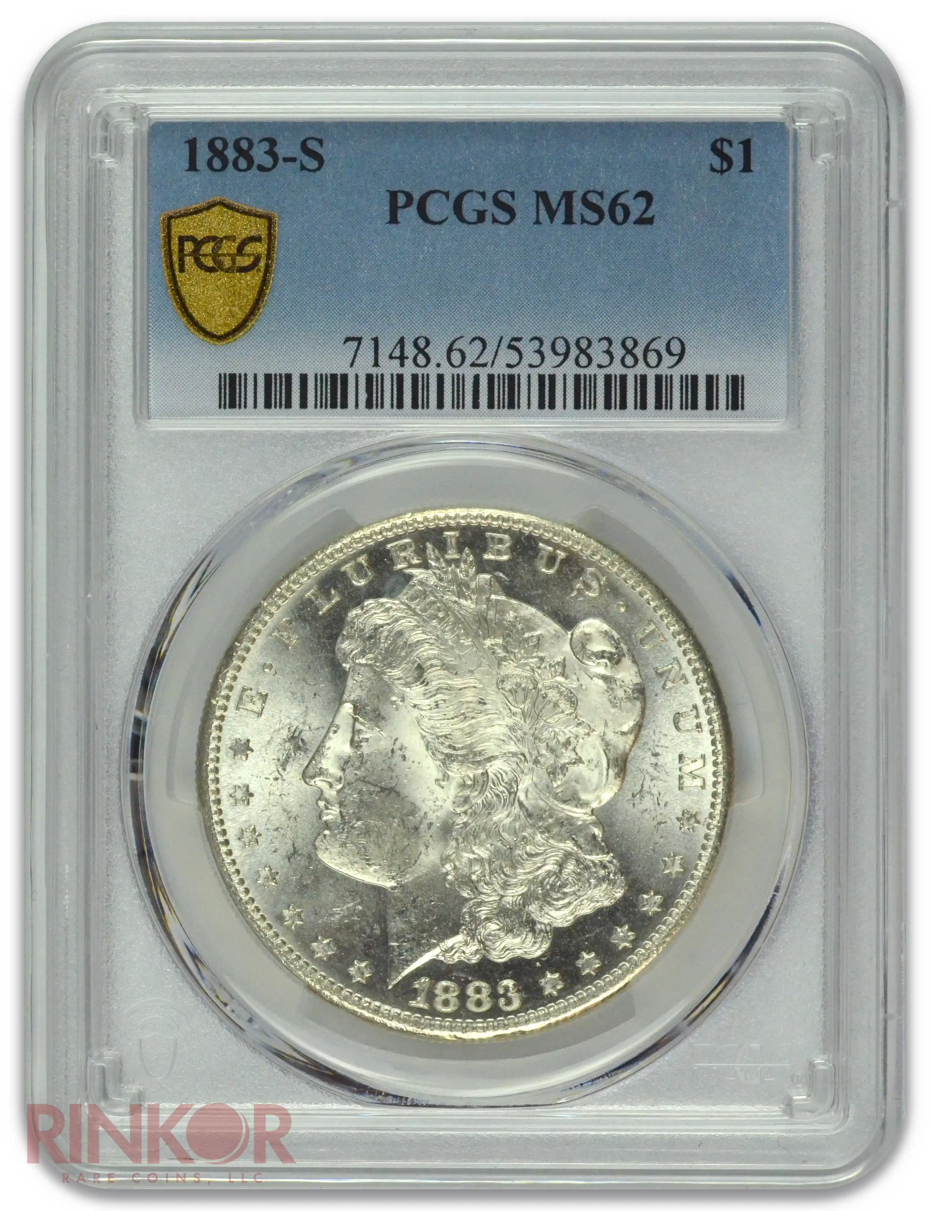 1883-S $1 Morgan Dollar PCGS MS 62
