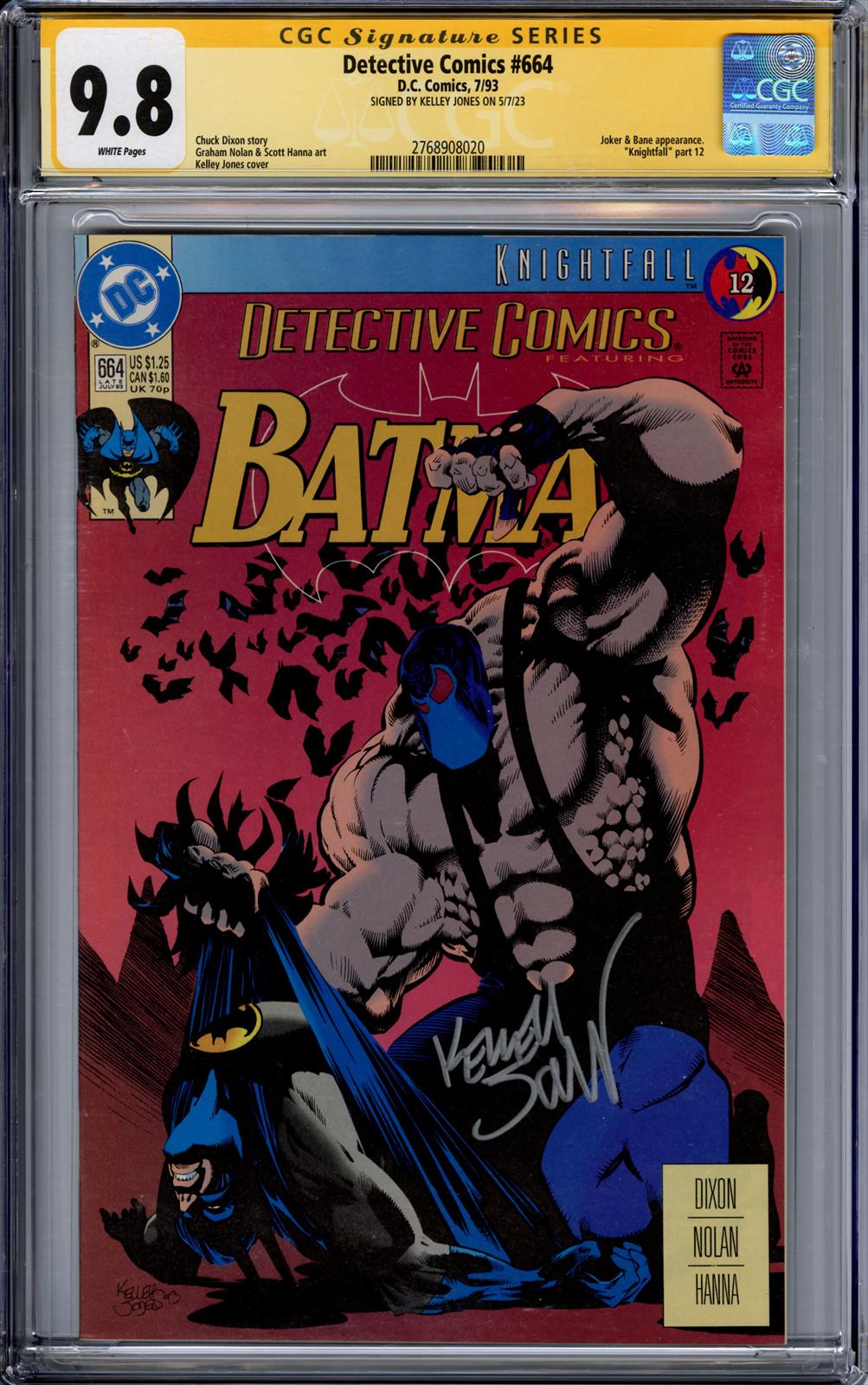 Detective Comics #664 CGC Signature Series 9.8 (D.C., 1993) Signed by Kelley Jones 
