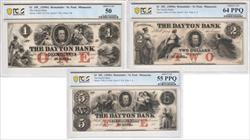 St. Paul, Minnesota The Dayton Bank Remainder Set $1 $2 & $5 PCGS 