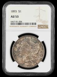 1893 $1 NGC AU-53