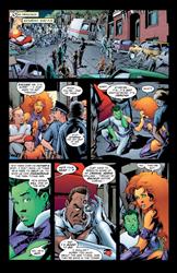 Teen Titans #5, Page 1 Artist:  Mike  McKone (Penciller) ,  Marlo  Alquiza (Inker) Media Type: Pen and Ink Art Type: Interior Page 