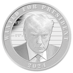 1 OZ DONALD J TRUMP SILVER ROUND 