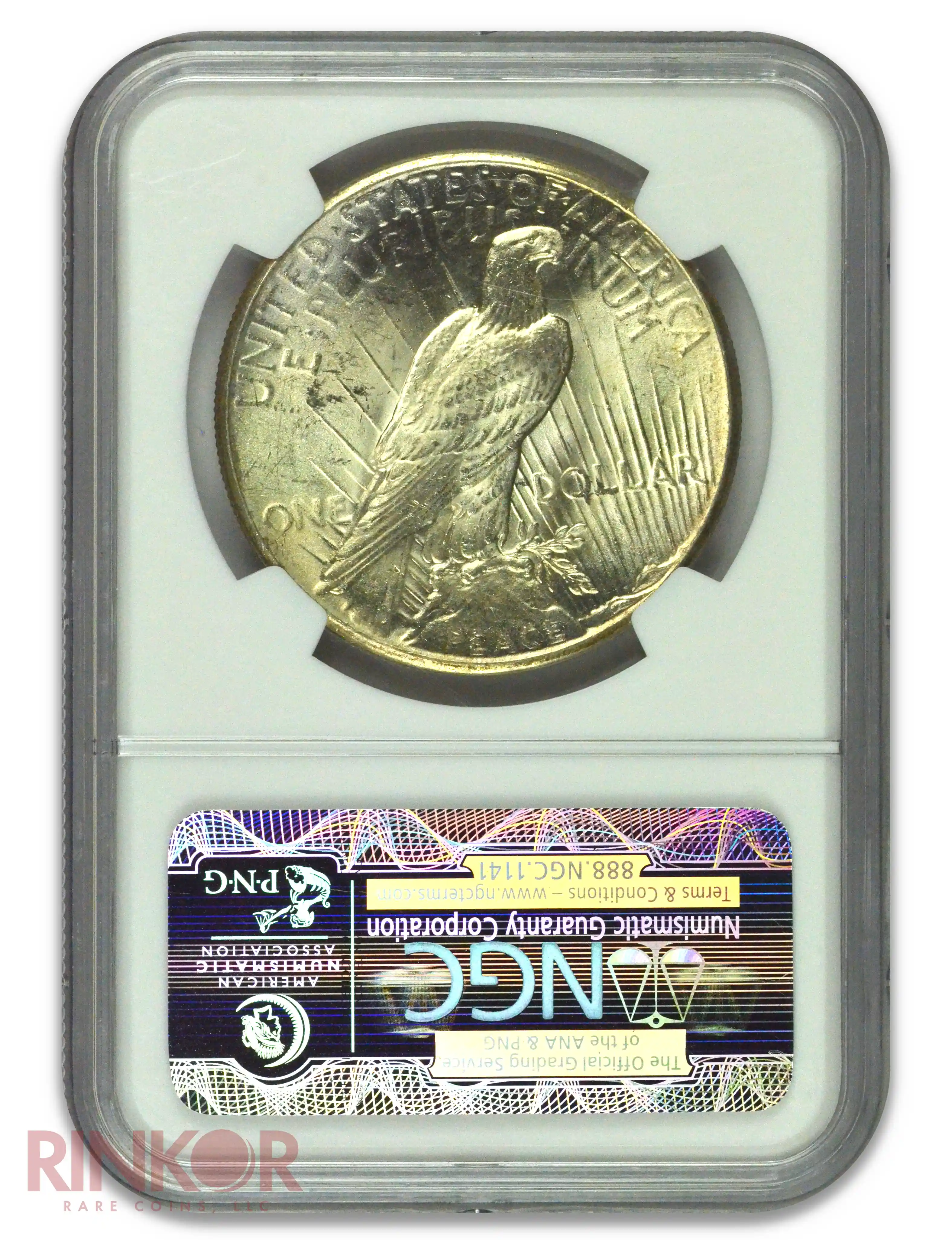 1925 $1 Peace Dollar NGC MS 65 