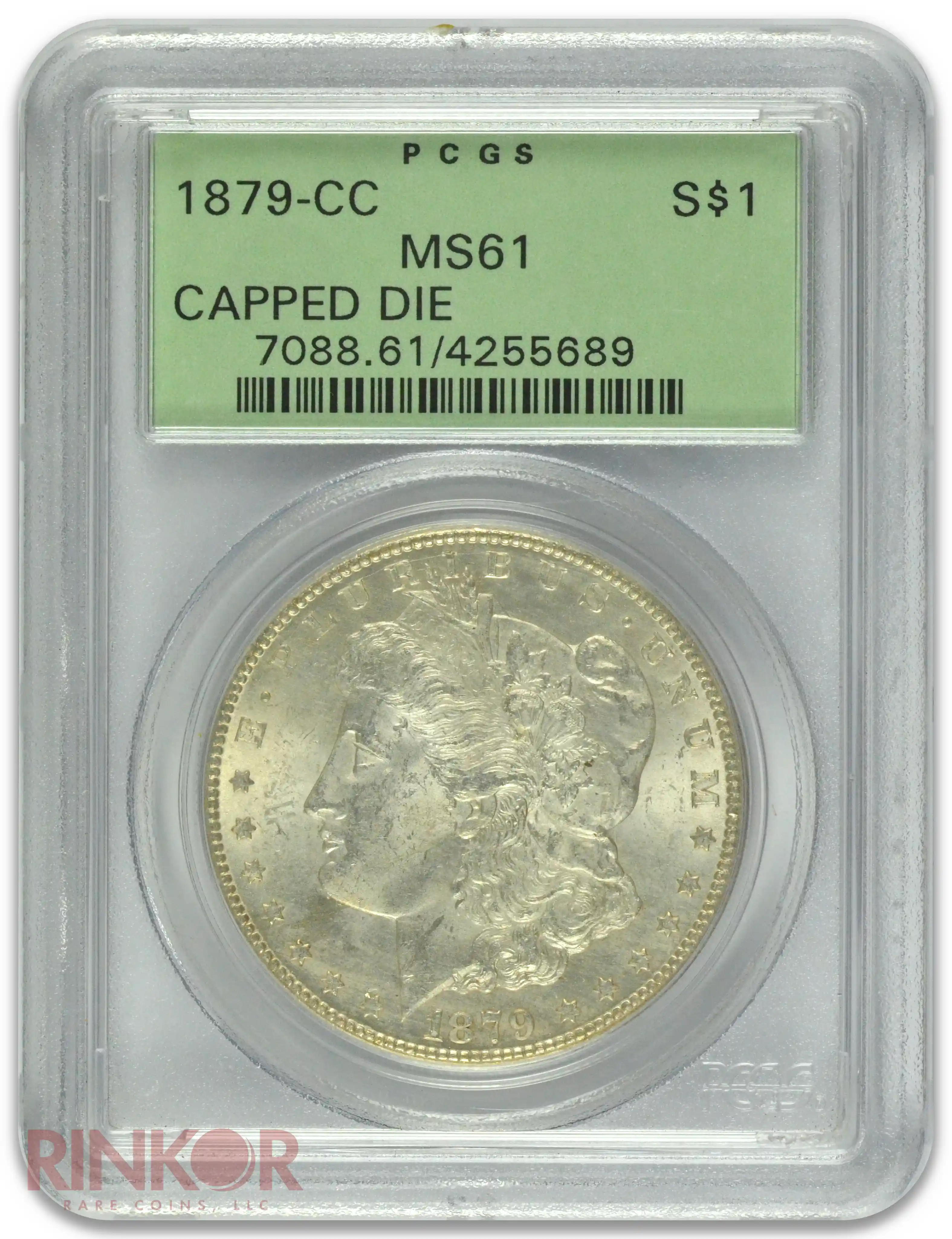 1879-CC $1 Capped Die PCGS MS 61