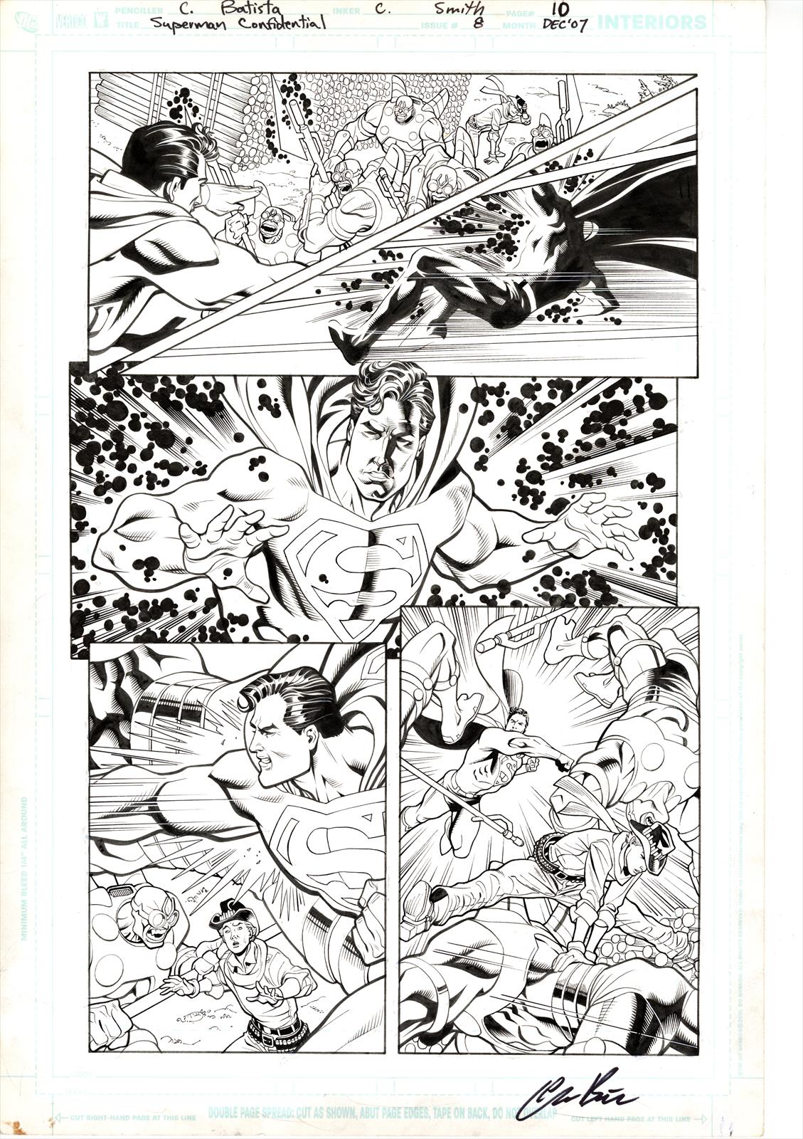 Superman Confidential #8, Page 10 Artist:  Chris Batista (Penciller) ,  Cam Smith (Inker) Media Type: Pen and Ink Art Type: Interior Page 