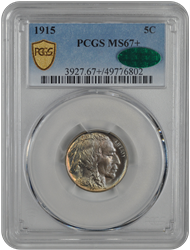 1915 Buffalo PCGS CAC MS 67+