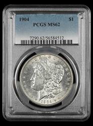 1904 $1 PCGS MS62