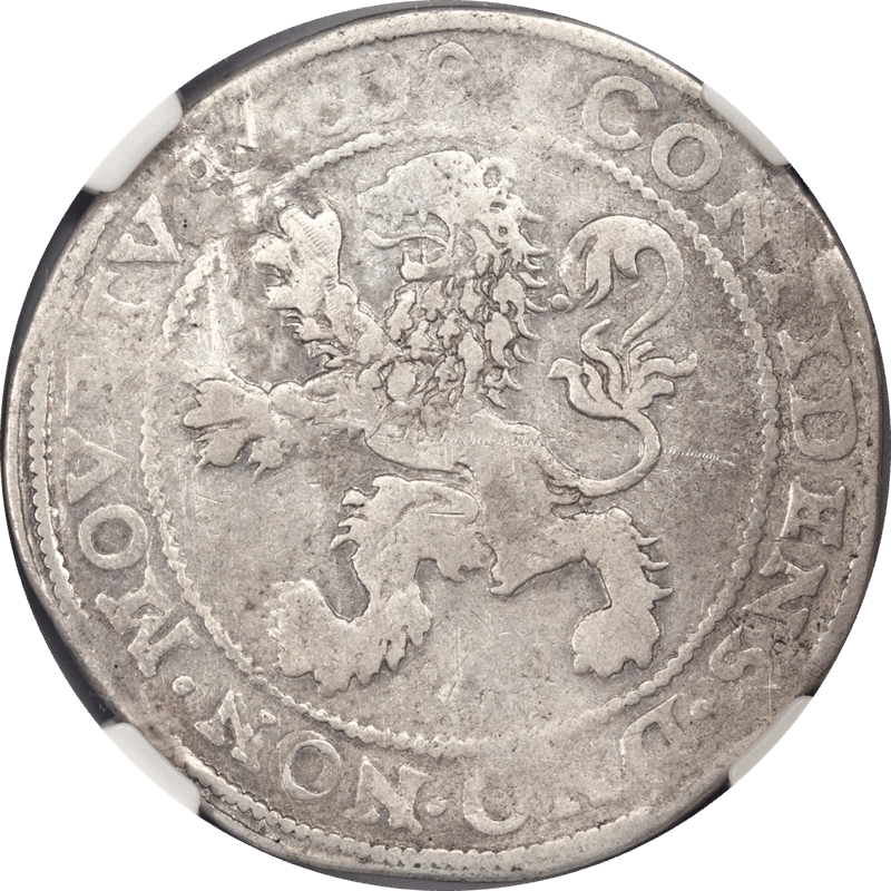New York Lion Dollar - 1639 Netherland 1Daalder, NGC Genuine Circulated 