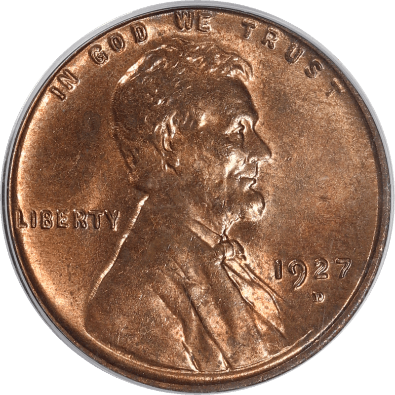 1927-D Wheat Cent 1c PCGS MS64 Red 