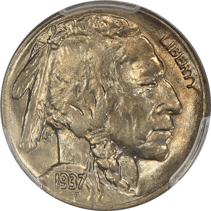 1937-D Buffalo Nickel 5c, PCGS MS 66