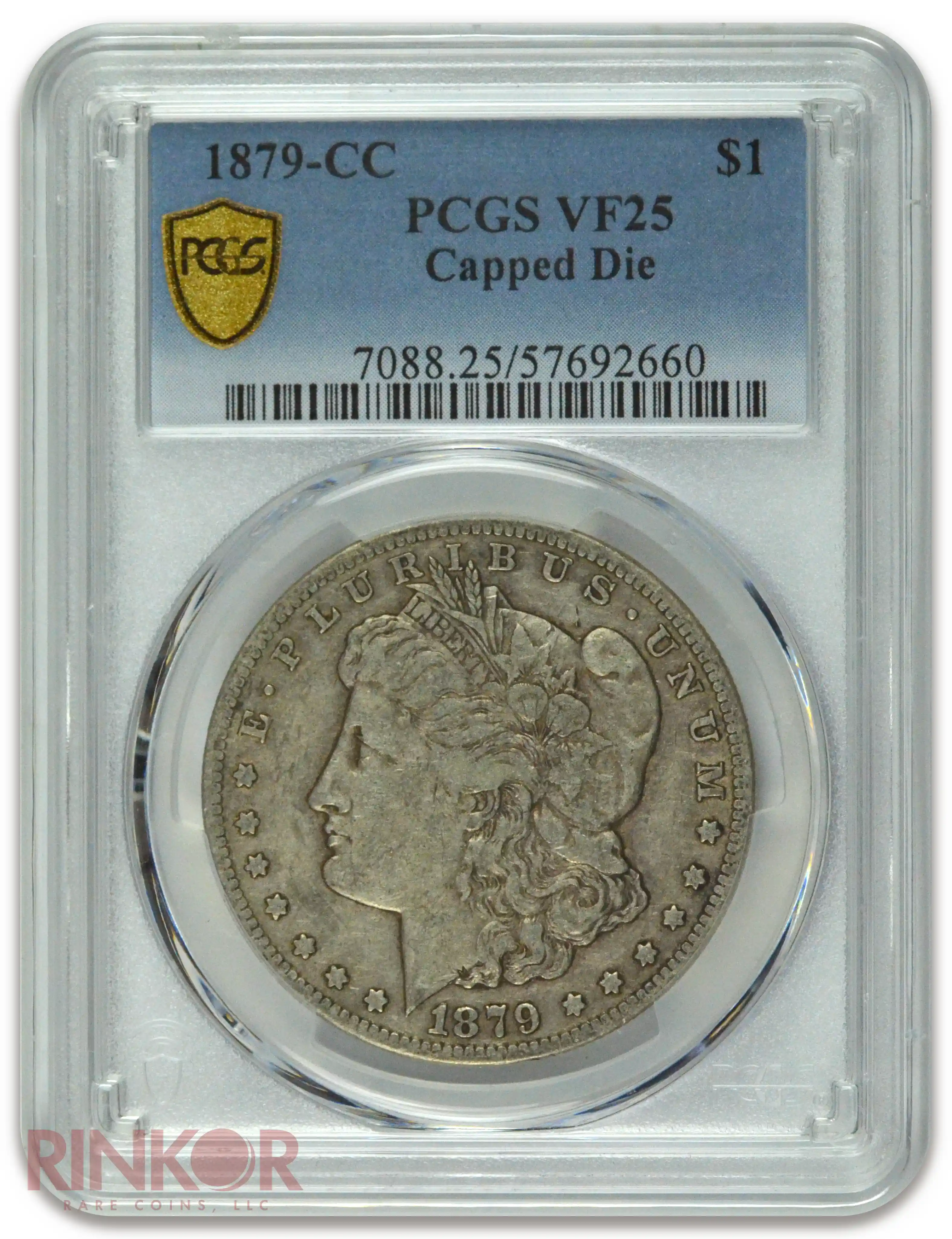 1879-CC $1 Capped Die Morgan Dollar PCGS VF-25