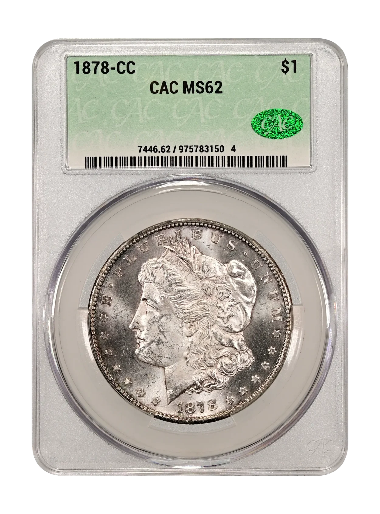 1878-CC $1 CACG MS 62