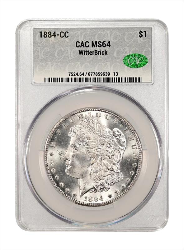 1884-CC $1 CACG MS 64 WitterBrick