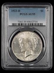 1923 D $1 PCGS AU55 AU55