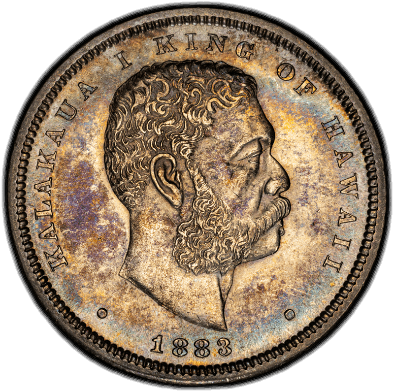1883 50C Hawaii PCGS MS 64