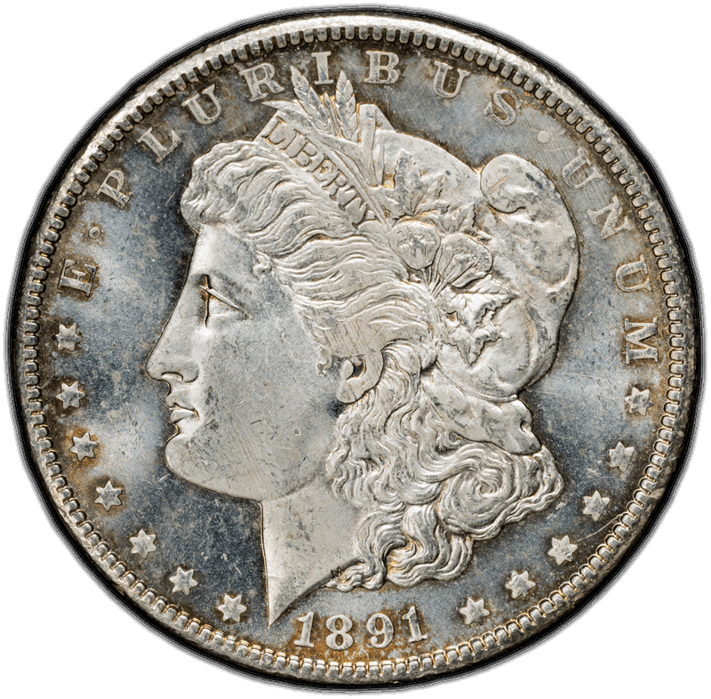 1891-CC $1 PCGS MS 64 CAC
