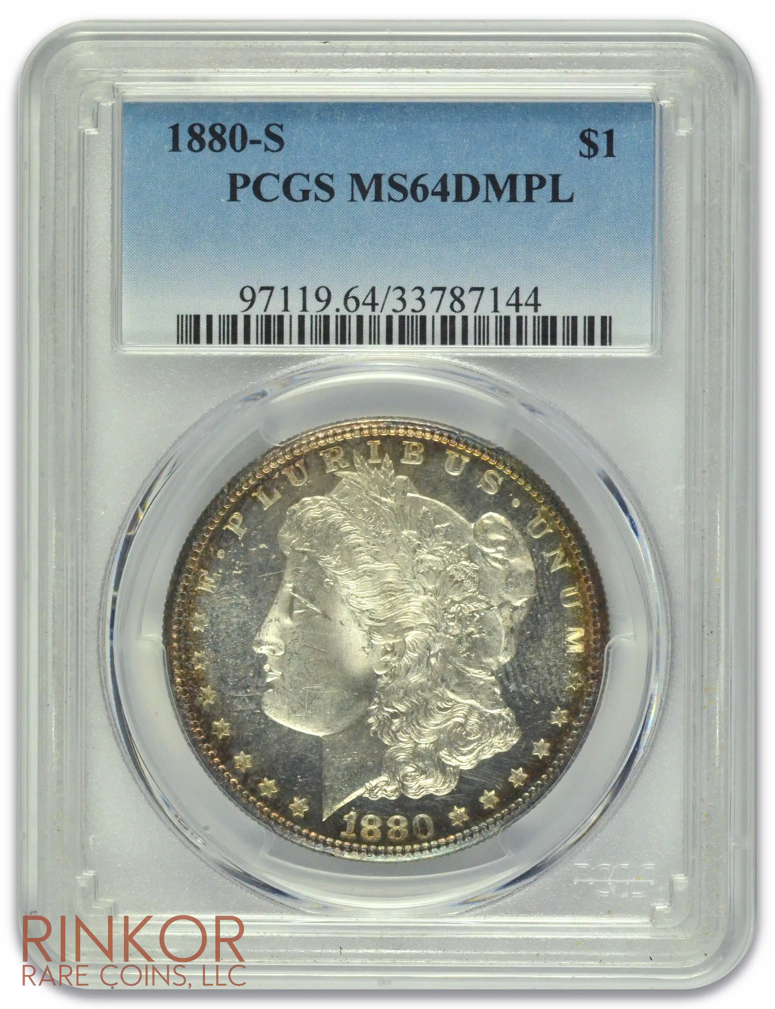 1880-S $1 PCGS MS 64 DMPL