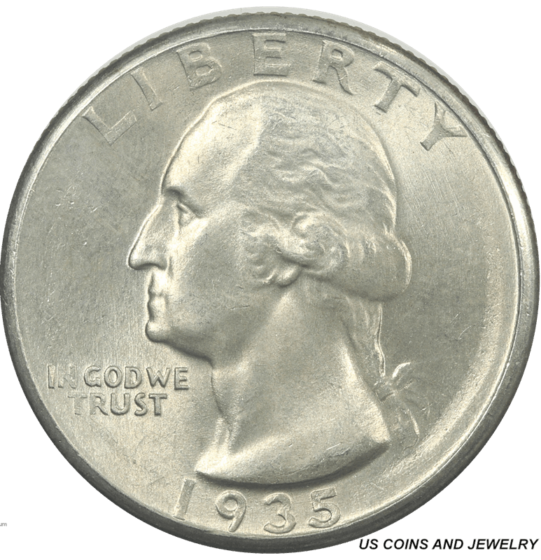 1935-P Washington Quarter, Choice Uncirculated - Nice Original Coin