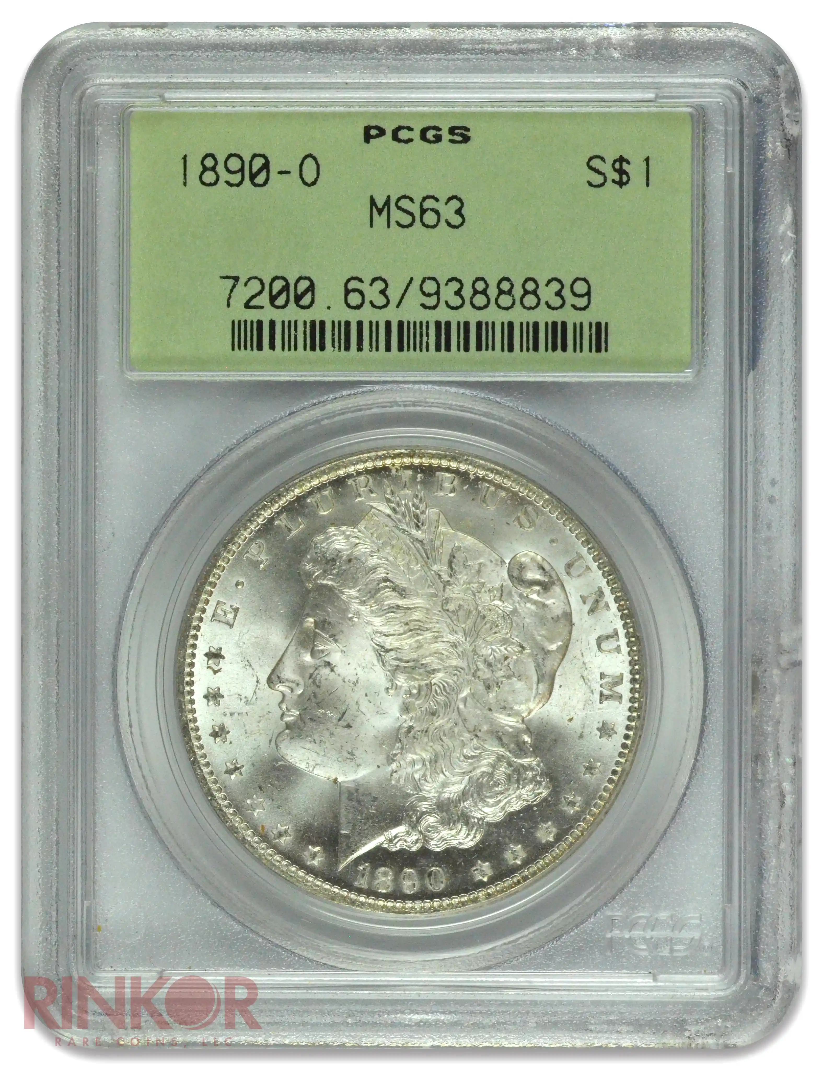 1890-O $1 Morgan Dollar PCGS MS 63