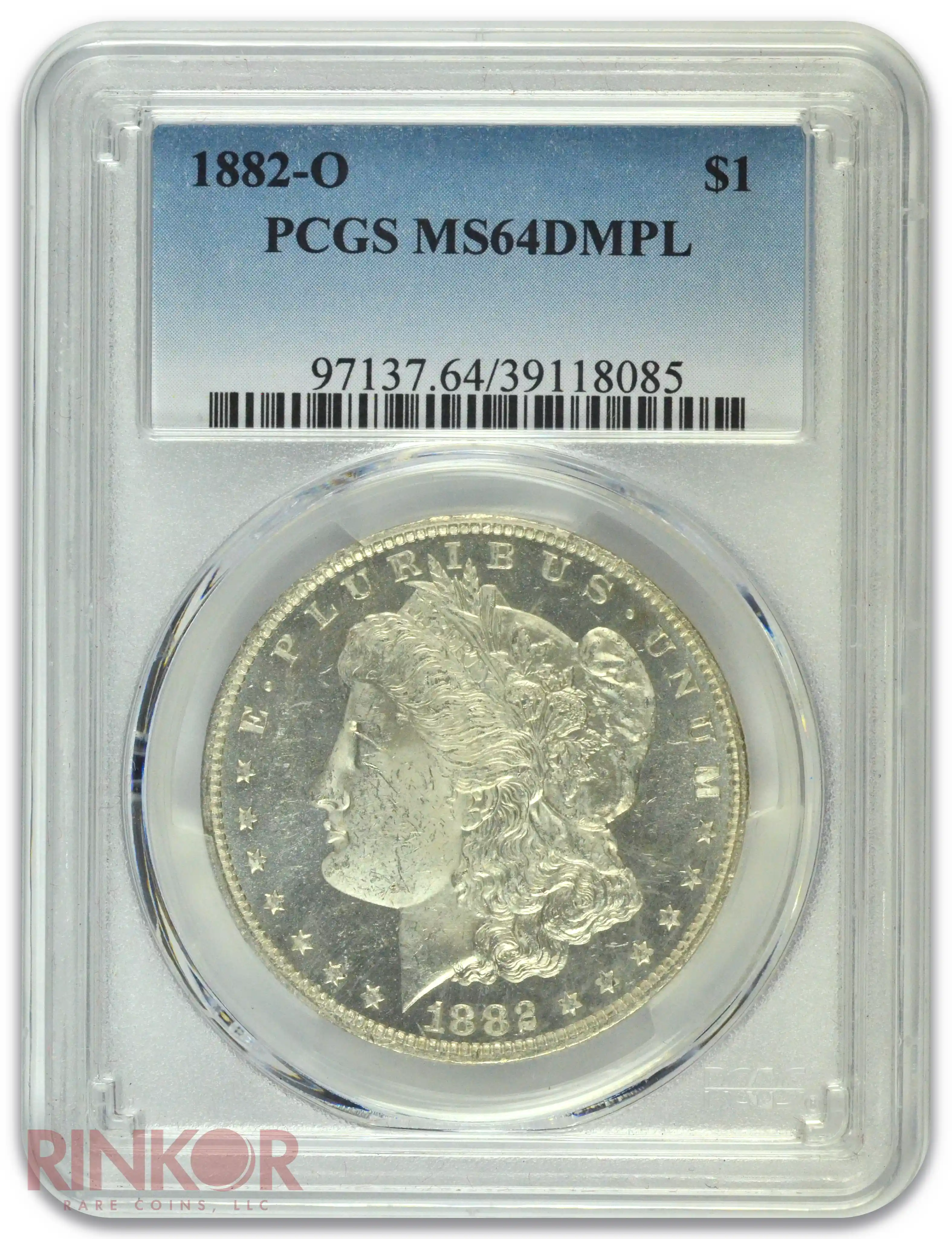 1882-O $1 PCGS MS 64 DMPL