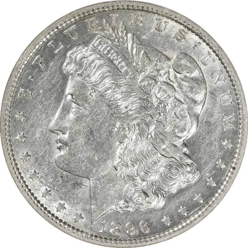 1896-O Morgan Silver Dollar $1 NGC AU 53 