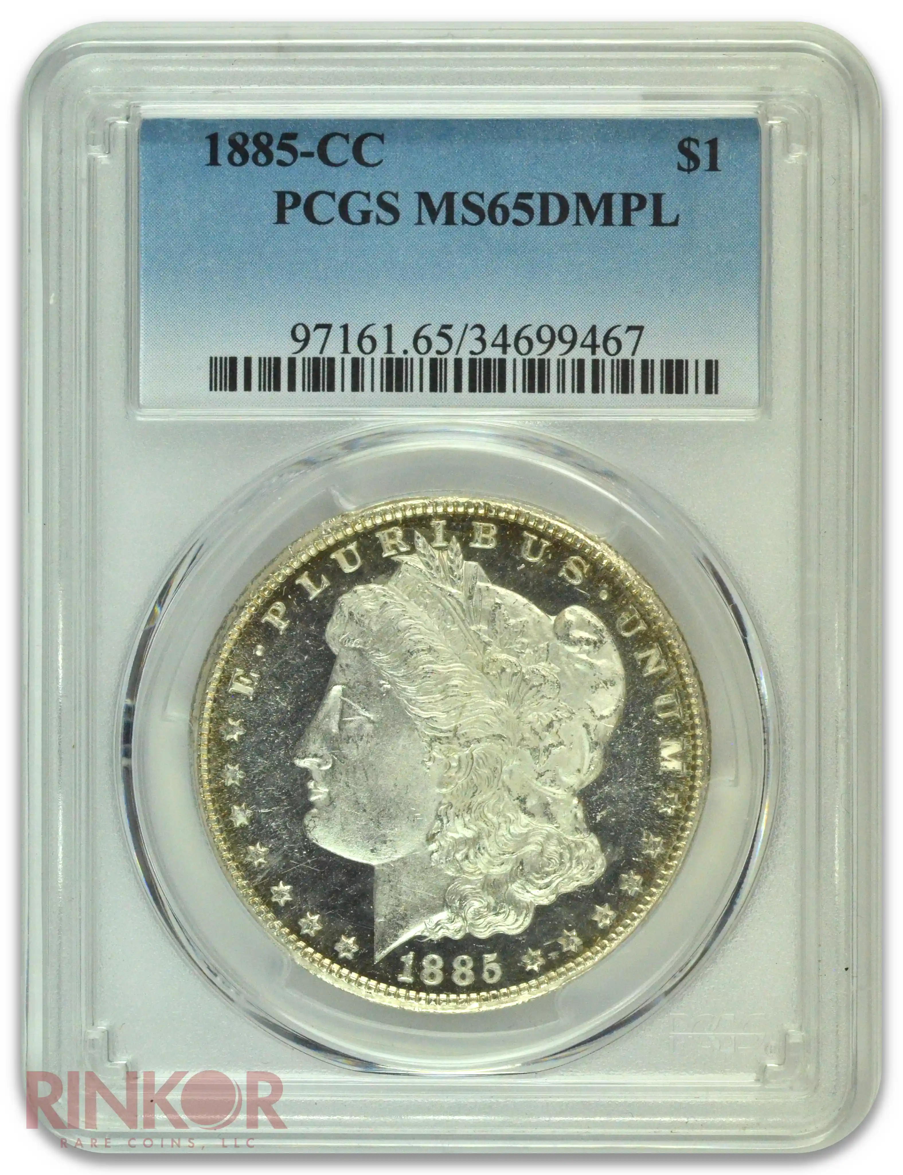 1885-CC $1 Morgan Dollar PCGS MS 65 DMPL