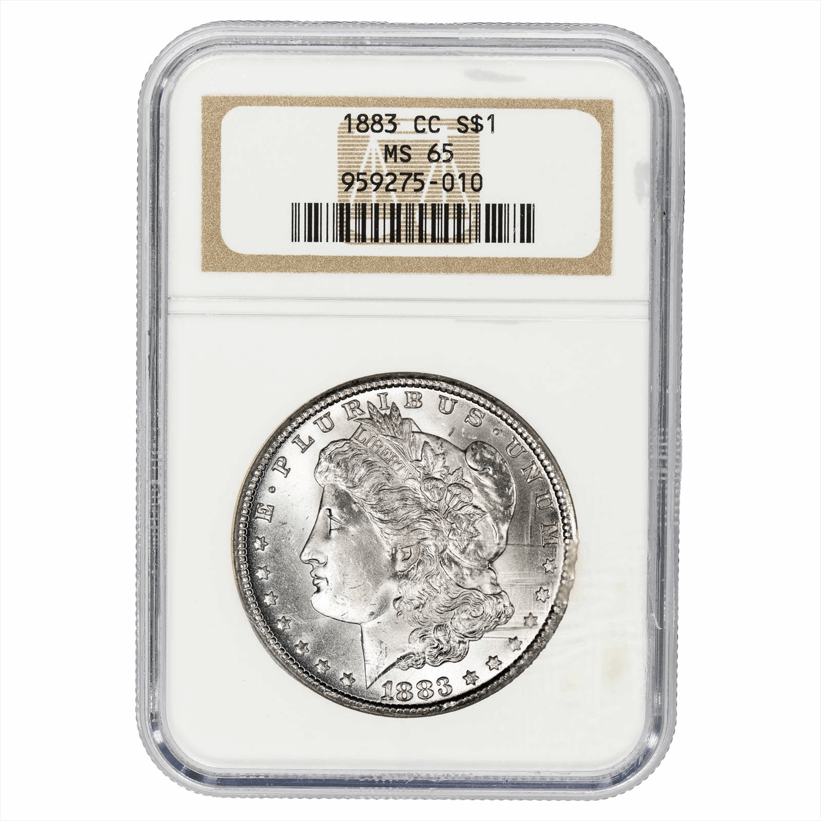 1883-CC Morgan Silver Dollar $1 NGC MS 65